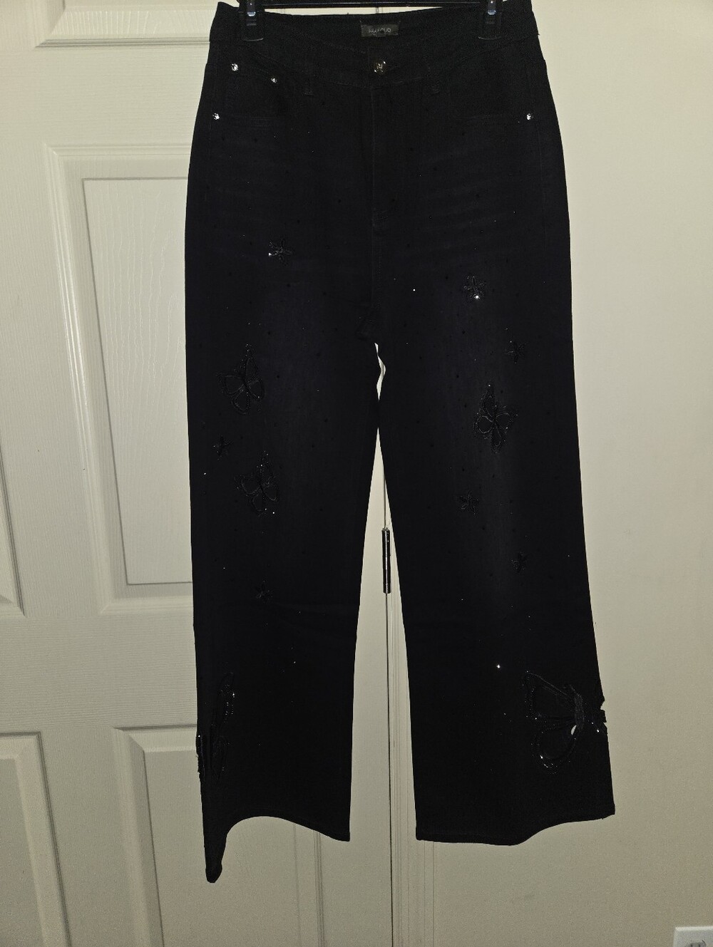 NEW Eclipse Butterfly Rhinestone Jeans - Picture 3 of 8